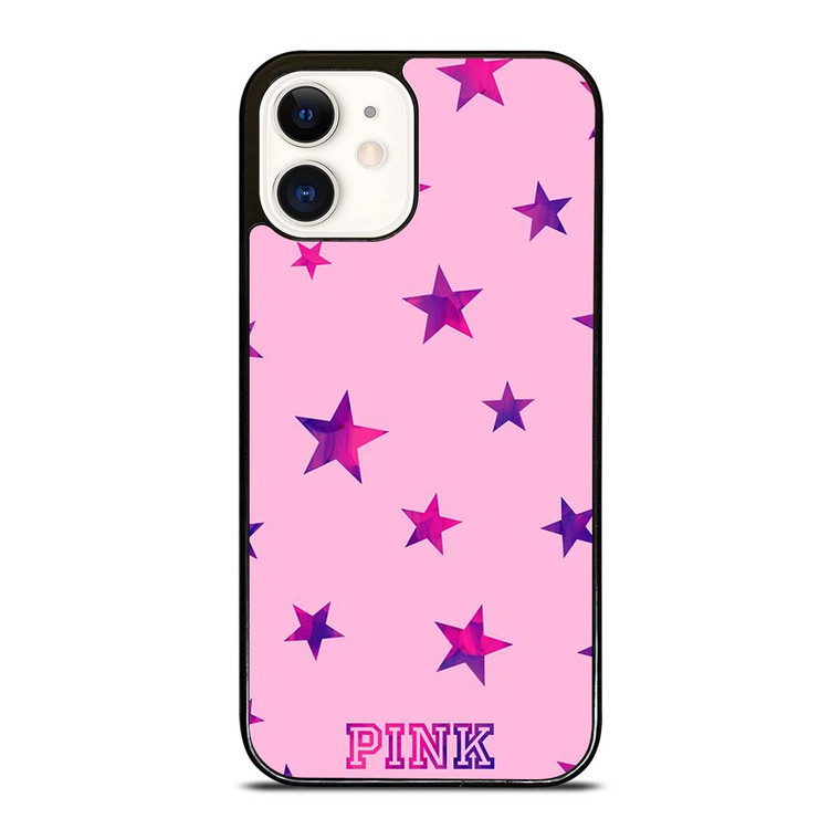PINK VICTORIA SECRET STARS iPhone 12 Case