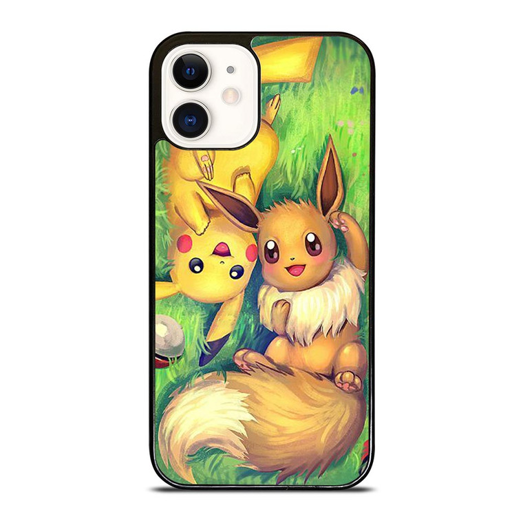 POKEMON EEVEE AND PIKACHU iPhone 12 Case