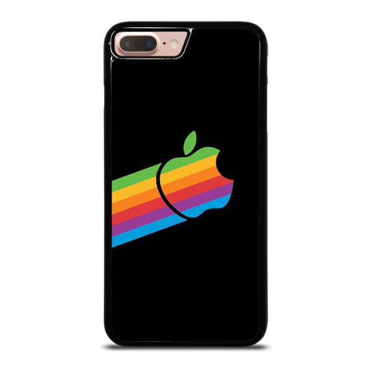 APPLE RETRO DESIGN BLACK iPhone 8 Plus Case
