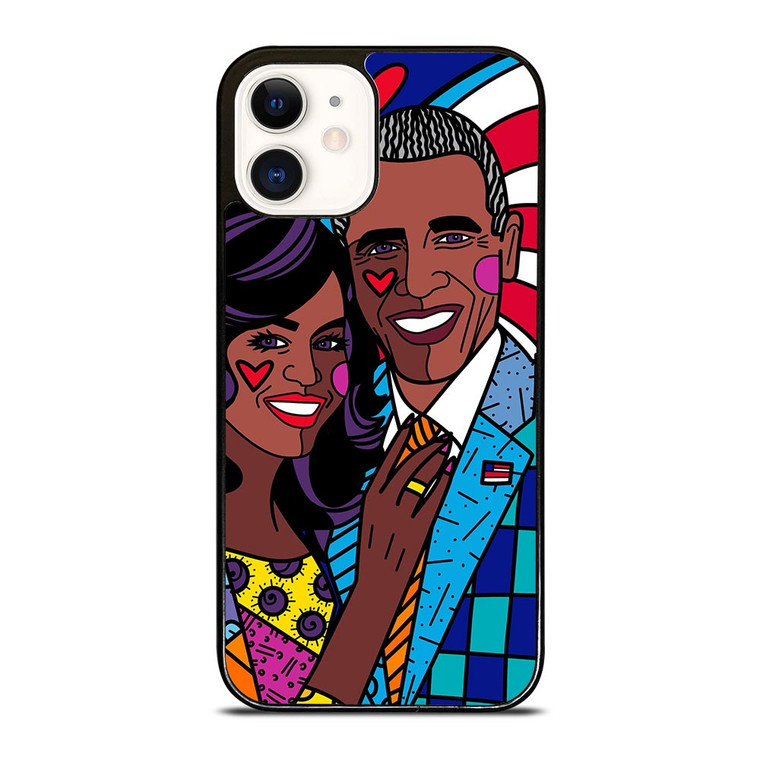 ROMERO BRITTO BARACK OBAMA iPhone 12 Case