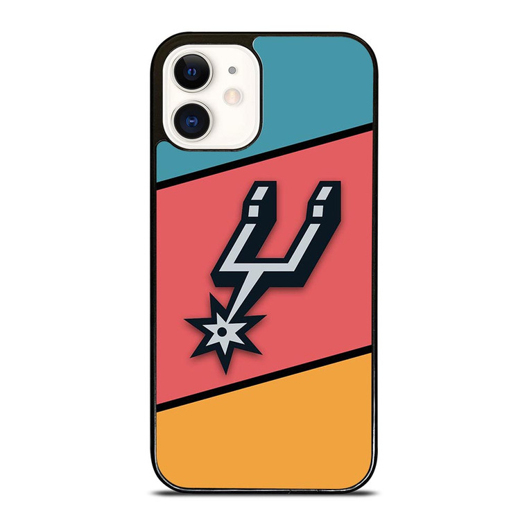 SAN ANTONIO SPURS COLORFUL LOGO iPhone 12 Case SAN ANTONIO SPURS COLORFUL LOGO iPhone 12 Case