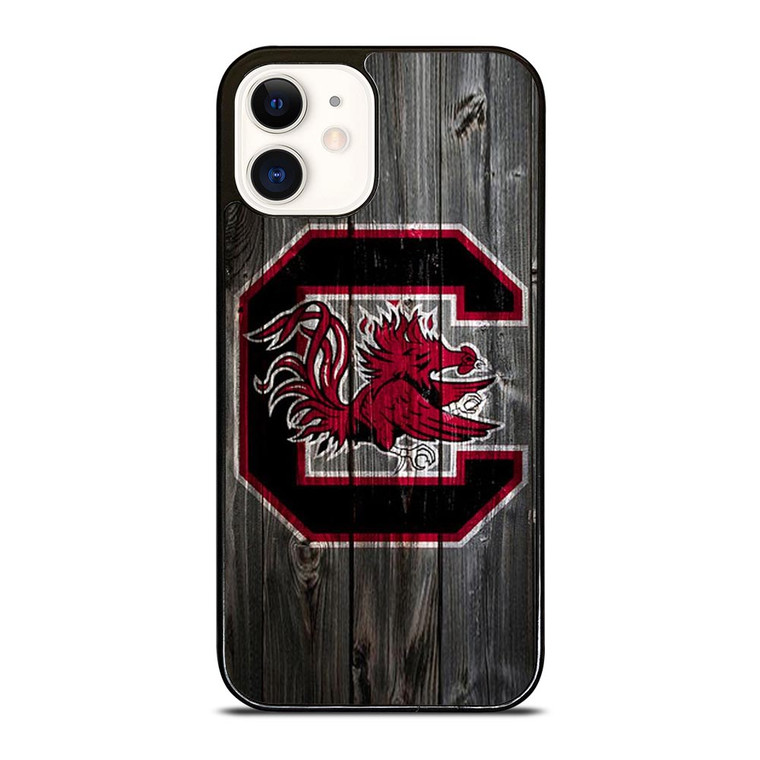SOUTH CAROLINA GAMECOCKS WOODEN LOGO iPhone 12 Case SOUTH CAROLINA GAMECOCKS WOODEN LOGO iPhone 12 Case