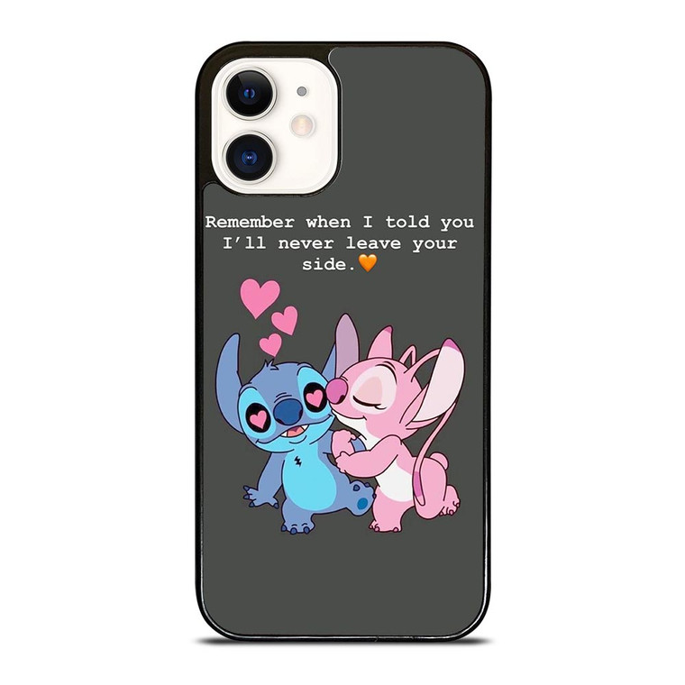 STITCH AND GIRLFRIEND LOVE QUOTE iPhone 12 Case