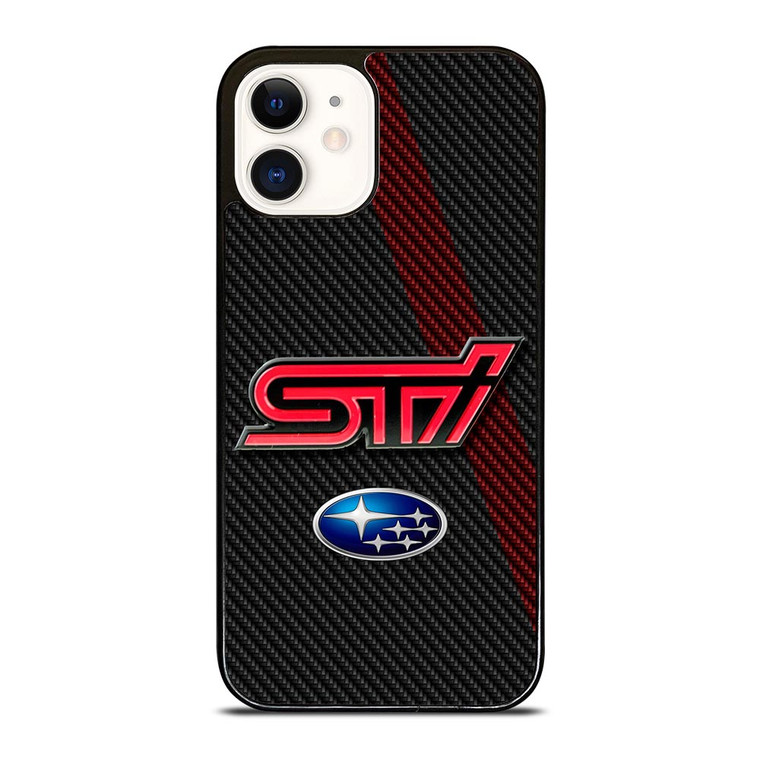 SUBARU STI CARBON LOGO iPhone 12 Case SUBARU STI CARBON LOGO iPhone 12 Case