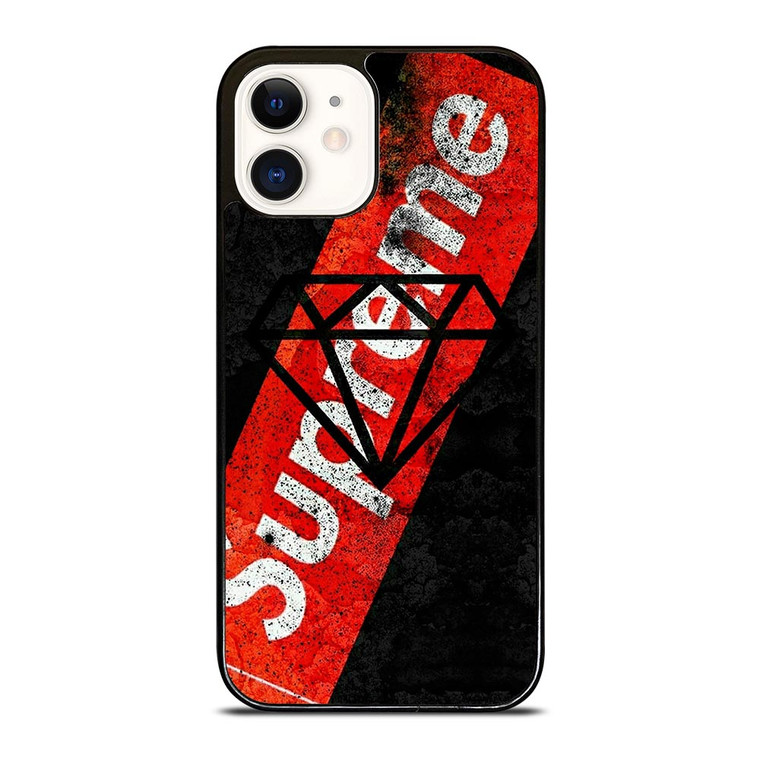 SUPREME DIAMOND SUPPLY CO BLACK iPhone 12 Case