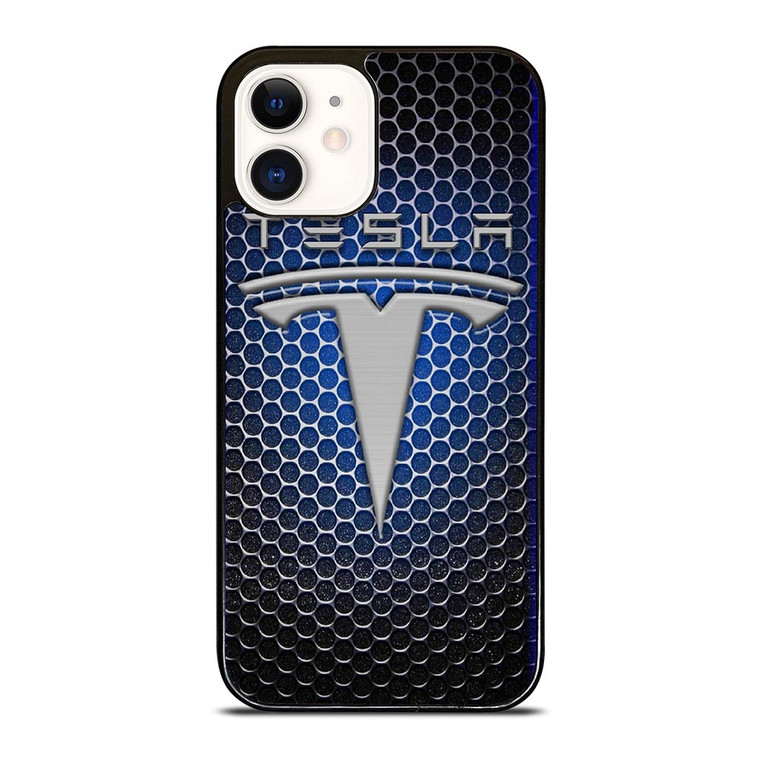TESLA METAL LOGO iPhone 12 Case
