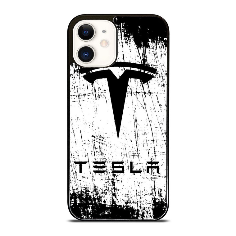 TESLA MOTORS BRUSHED LOGO iPhone 12 Case