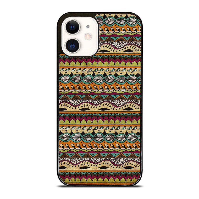 TIBAL PATTERN AZTEC iPhone 12 Case