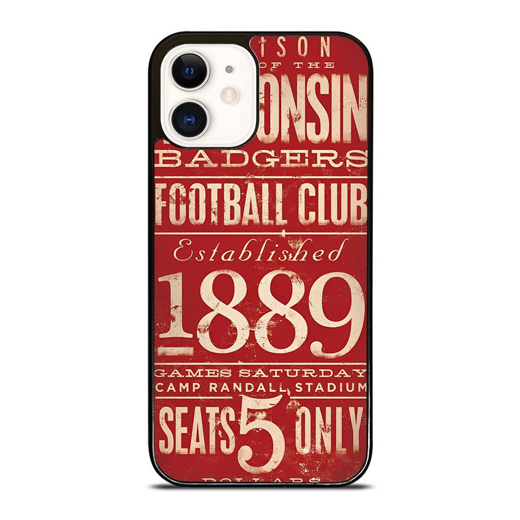 WISCONSIN BADGER OLD TICKET iPhone 12 Case