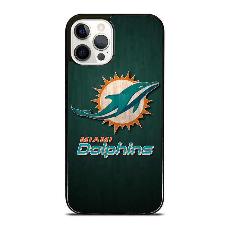 MIAMI DOLPHINS WOODEN LOGO iPhone 12 Pro Case