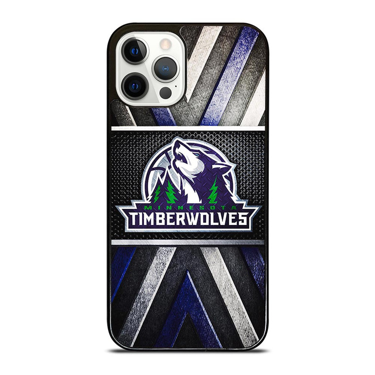 MINNESOTA TIMBERWOLVES METAL SYMBOL iPhone 12 Pro Case