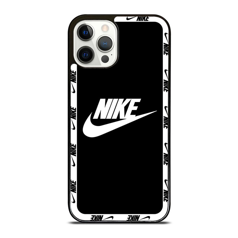 NIKE SWOOSH ROUND BLACK iPhone 12 Pro Case