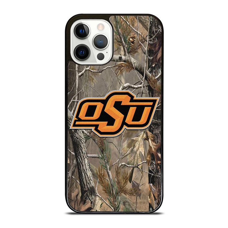 OKLAHOMA STATE UNIVERSITY CAMO LEAF iPhone 12 Pro Case