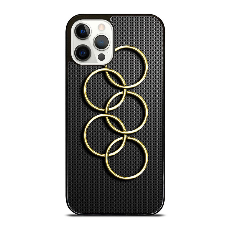 OLYMPIC RINGS GOLD CARBON iPhone 12 Pro Case