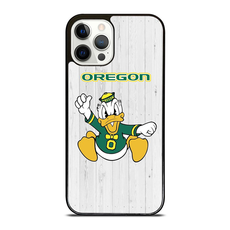 OREGON DUCKS WOODEN LOGO iPhone 12 Pro Case