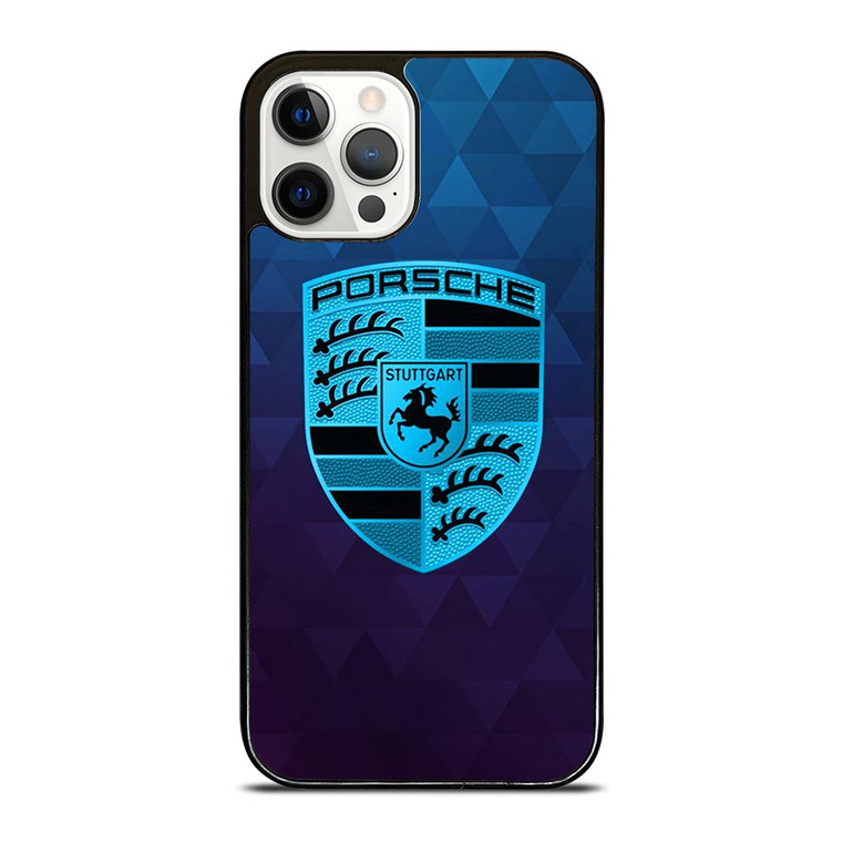 PORSCHE CAR BLUE LOGO iPhone 12 Pro Case