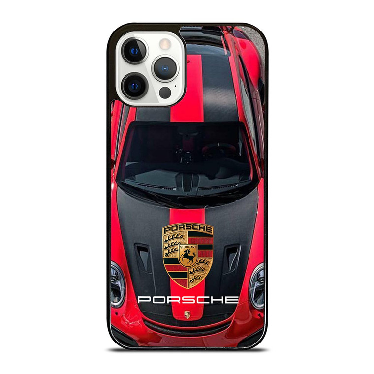 PORSCHE RED CAR LOGO iPhone 12 Pro Case