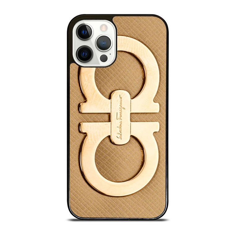 SALVATORE FERRAGAMO GOLD LOGO iPhone 12 Pro Case