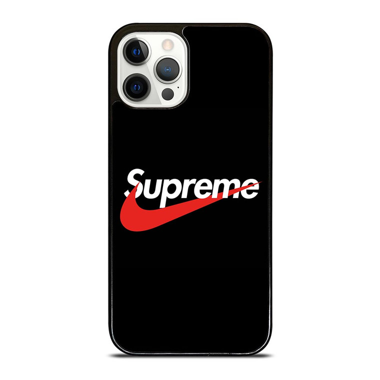 SUPREME X NIKE BLACK LOGO iPhone 12 Pro Case SUPREME X NIKE BLACK LOGO iPhone 12 Pro Case