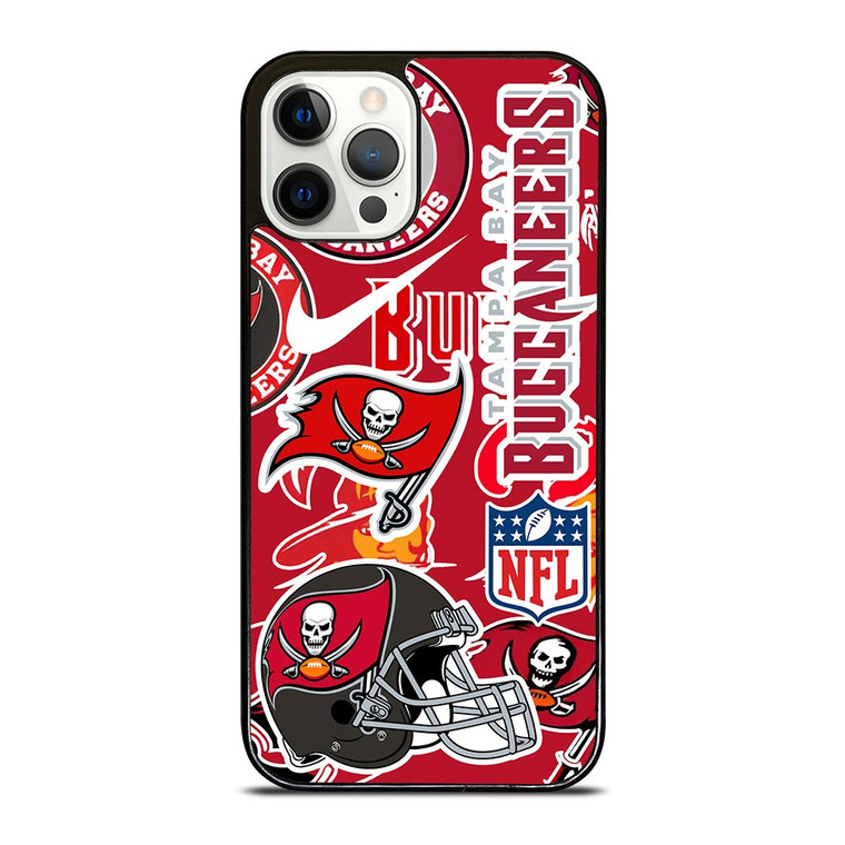 TAMPA BAY BUCCANEERS NFL STICKER BOMB iPhone 12 Pro Case