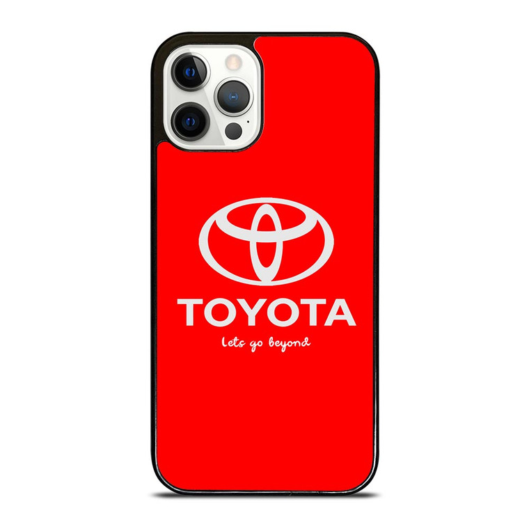 TOYOTA LETS GO BEYOND LOGO RED iPhone 12 Pro Case