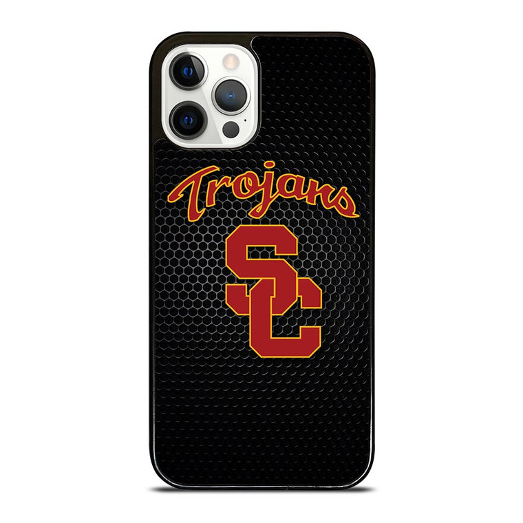 USC TROJANS RUSTY METAL LOGO iPhone 12 Pro Case