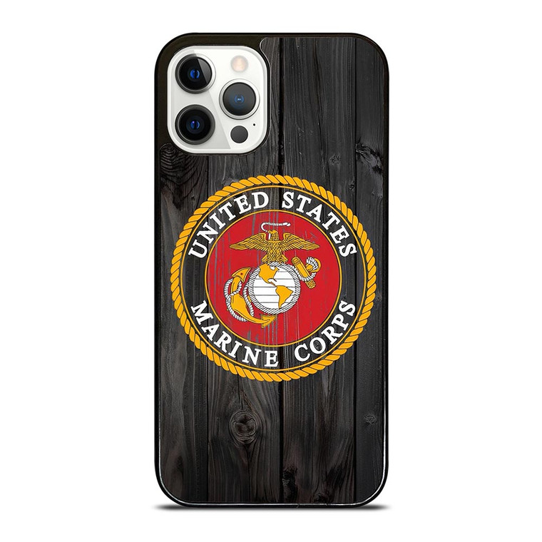 USMC US MARINE CORPS WOOD iPhone 12 Pro Case USMC US MARINE CORPS WOOD iPhone 12 Pro Case