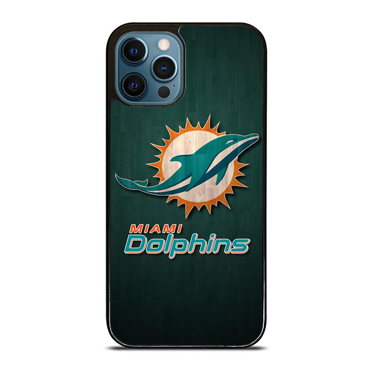 MIAMI DOLPHINS WOODEN LOGO iPhone 12 Pro Max Case