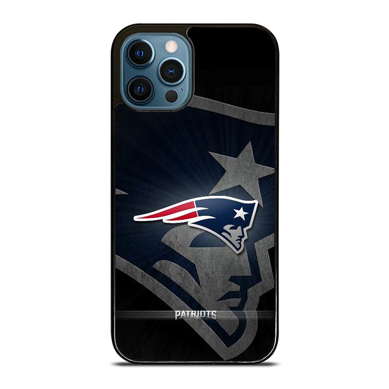 NEW ENGLAND PATRIOTS METAL LOGO iPhone 12 Pro Max Case