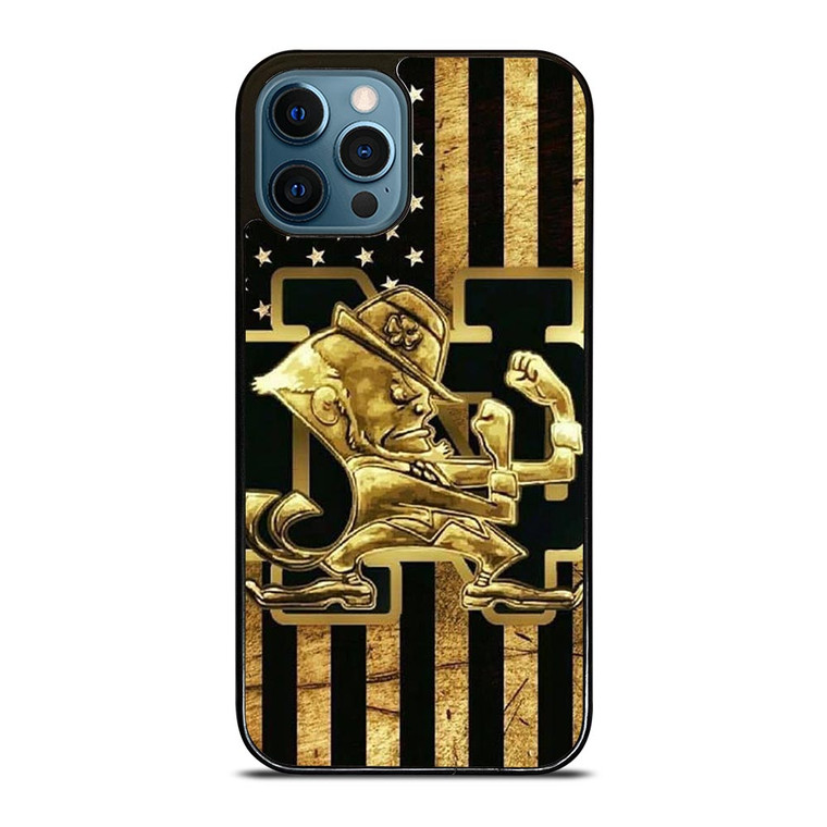 NOTRE DAME FOOTBALL USA FLAG iPhone 12 Pro Max Case