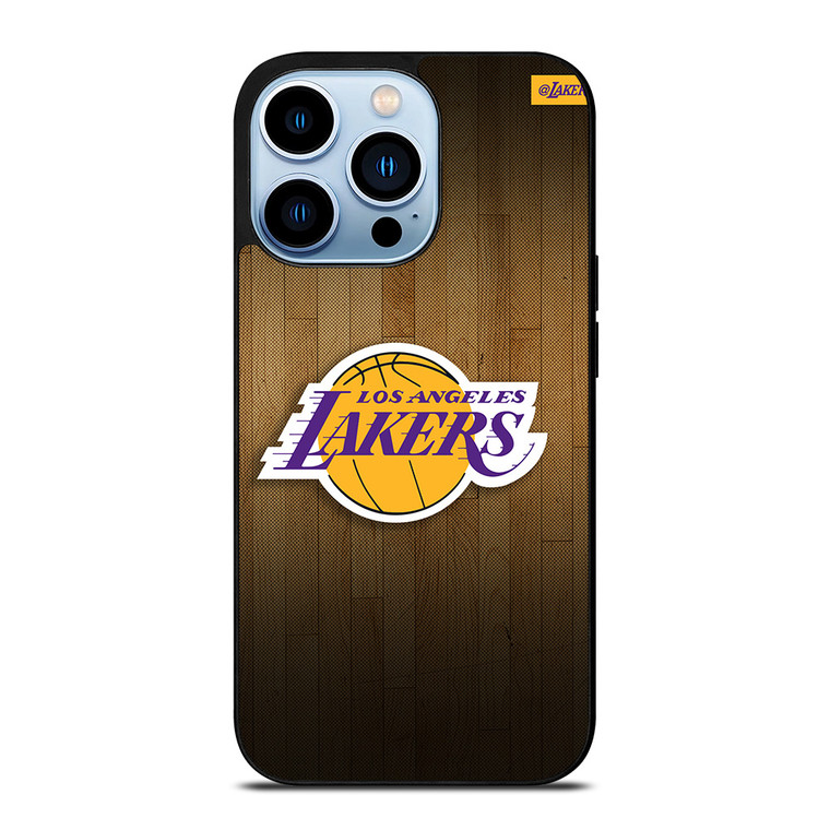 LA LAKERS BASKETBALL WOODEN iPhone 13 Pro Max Case