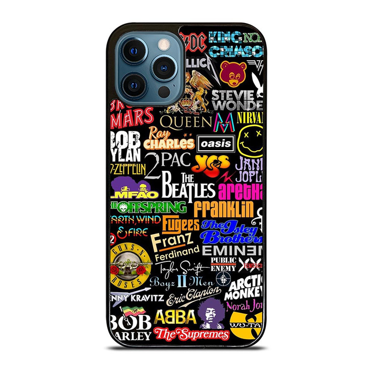 ROCK BAND COLLAGE iPhone 12 Pro Max Case