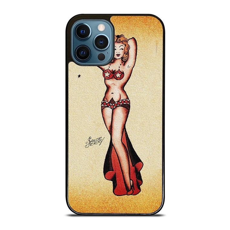 SAILOR JERRY BIKINI GIRL TATTOO iPhone 12 Pro Max Case