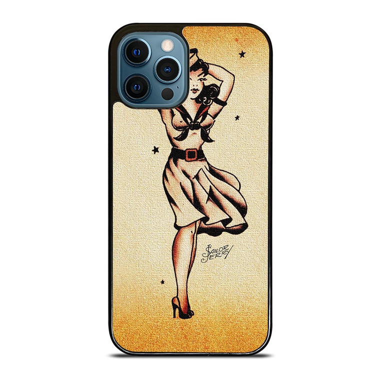 SAILOR JERRY TATTOO GIRL iPhone 12 Pro Max Case