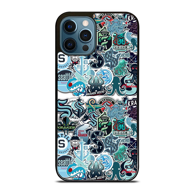 SEATTLE KRAKEN OCTOPUS COLLAGE iPhone 12 Pro Max Case SEATTLE KRAKEN OCTOPUS COLLAGE iPhone 12 Pro Max Case