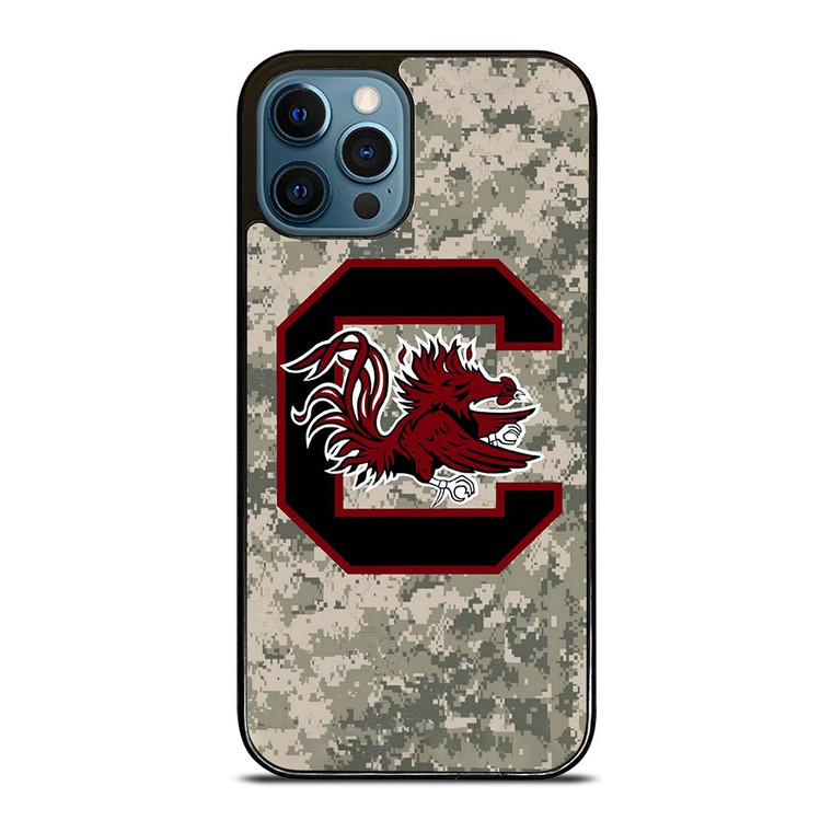 SOUTH CAROLINA GAMECOCKS CAMO LOGO iPhone 12 Pro Max Case