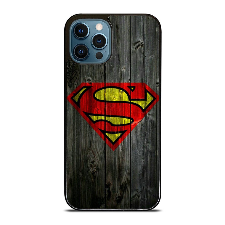 SUPERMAN WOODEN LOGO iPhone 12 Pro Max Case