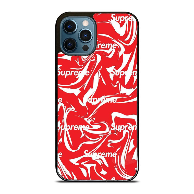 SUPREME MELTED RED ARTWORK iPhone 12 Pro Max Case