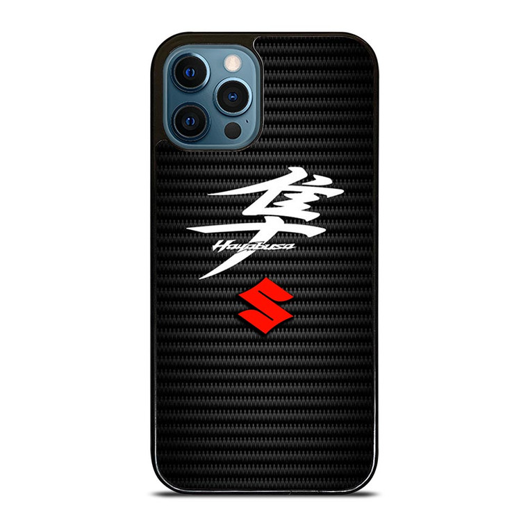 SUZUKI HAYABUSA CARBON LOGO iPhone 12 Pro Max Case SUZUKI HAYABUSA CARBON LOGO iPhone 12 Pro Max Case
