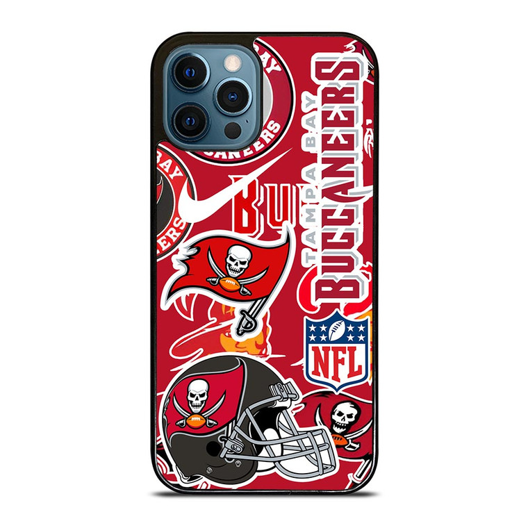 TAMPA BAY BUCCANEERS NFL STICKER BOMB iPhone 12 Pro Max Case