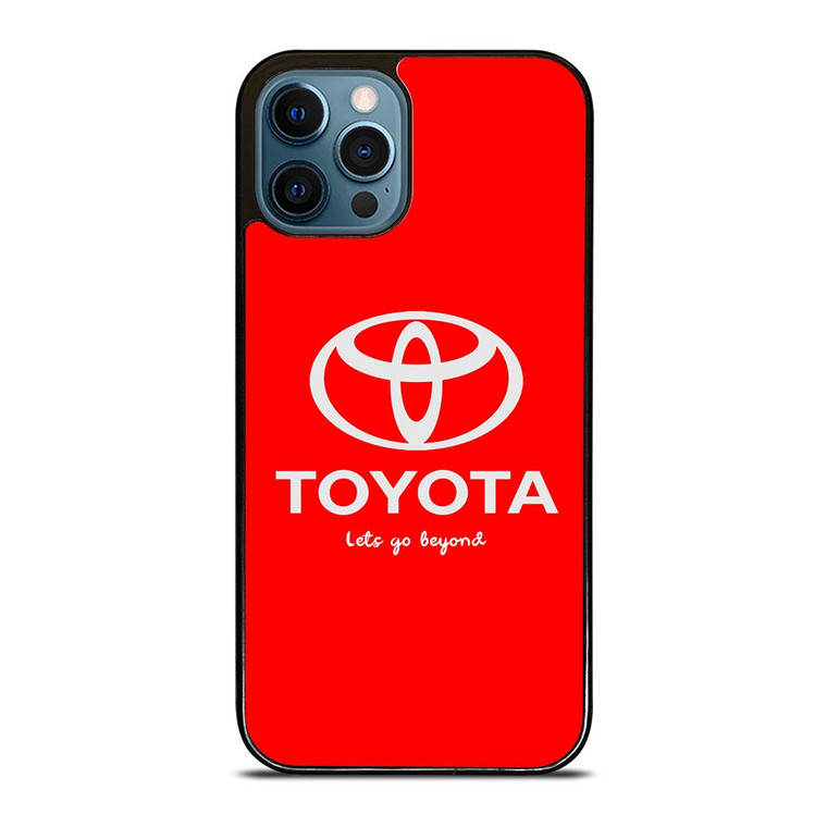 TOYOTA LETS GO BEYOND LOGO RED iPhone 12 Pro Max Case