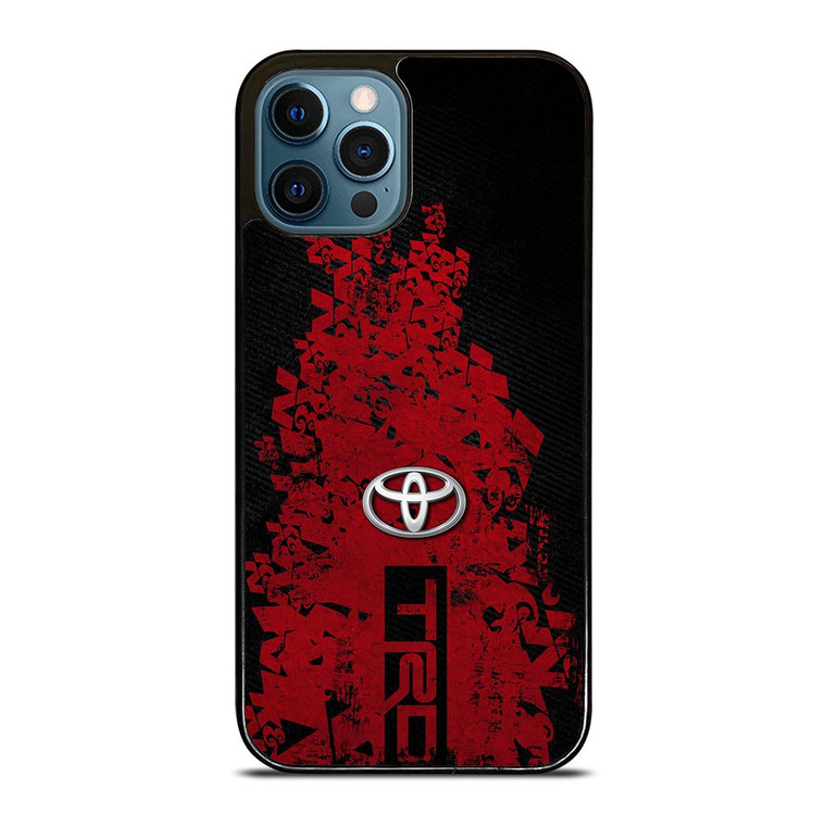 TOYOTA TRD RED CARBON LOGO iPhone 12 Pro Max Case