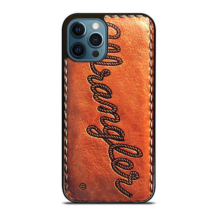 WRANGLER JEANS LOGO LEATHER iPhone 12 Pro Max Case