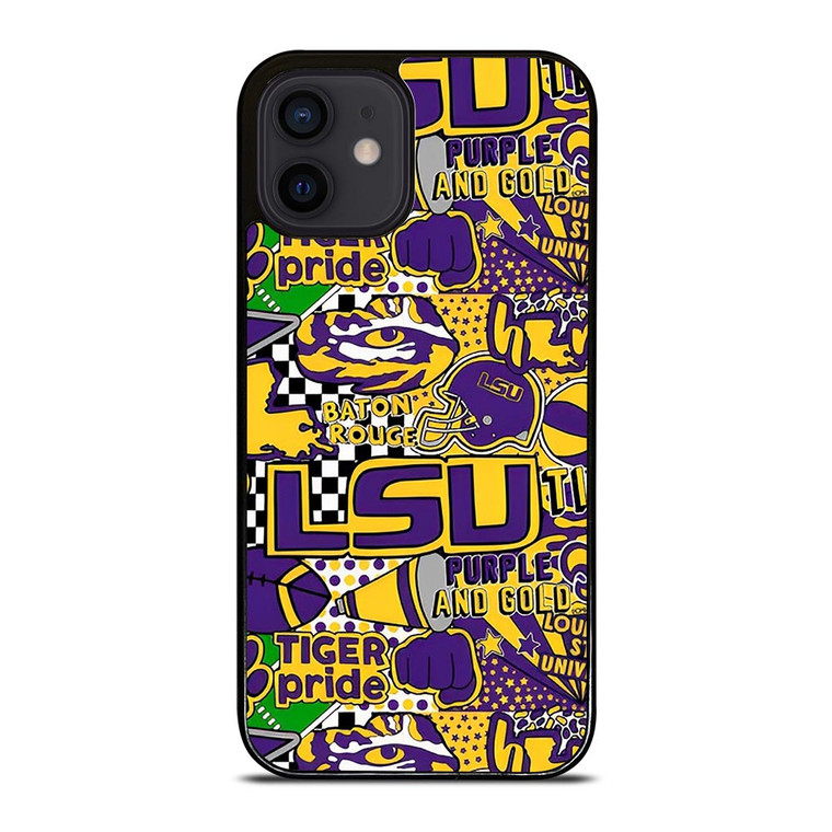 LSU Tigers UNIVERSUTY COLLAGE iPhone 12 Mini Case