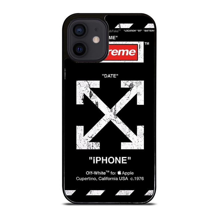 OFF WHITE BLACK SUP iPhone 12 Mini Case