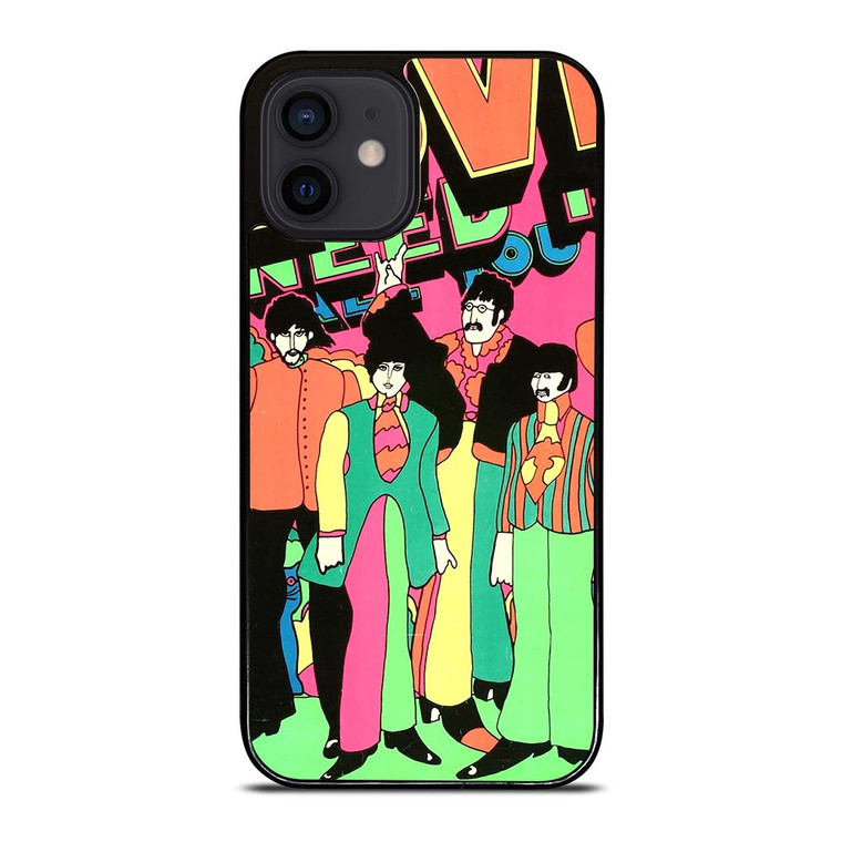 PETER MAX THE BEATLES iPhone 12 Mini Case PETER MAX THE BEATLES iPhone 12 Mini Case