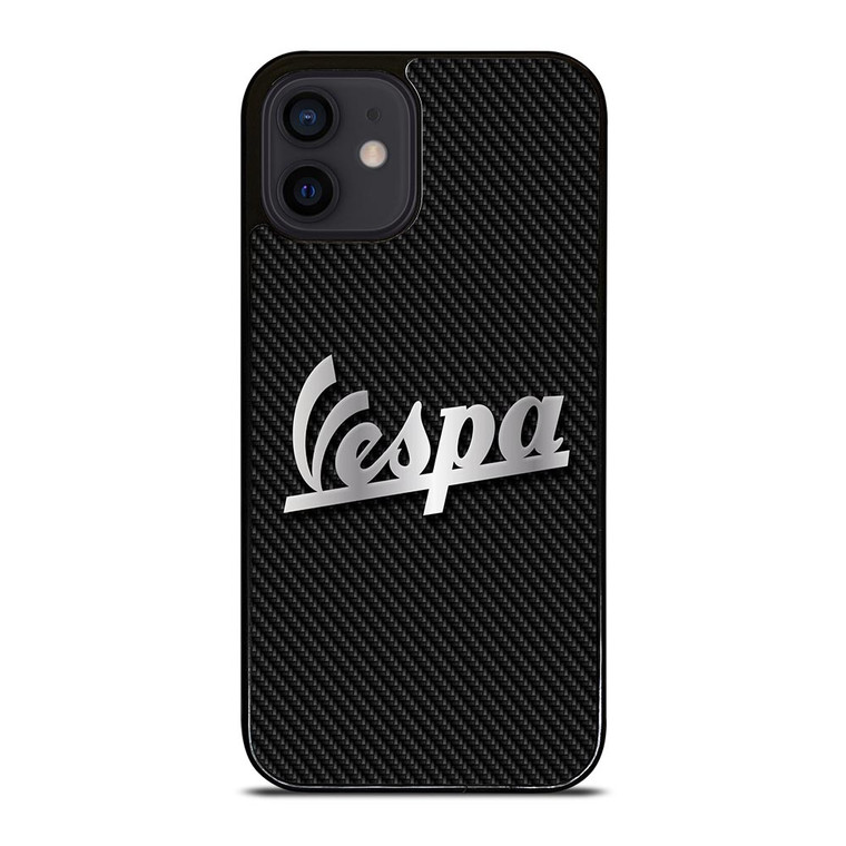PIAGGIO VESPA METAL CARBON LOGO iPhone 12 Mini Case