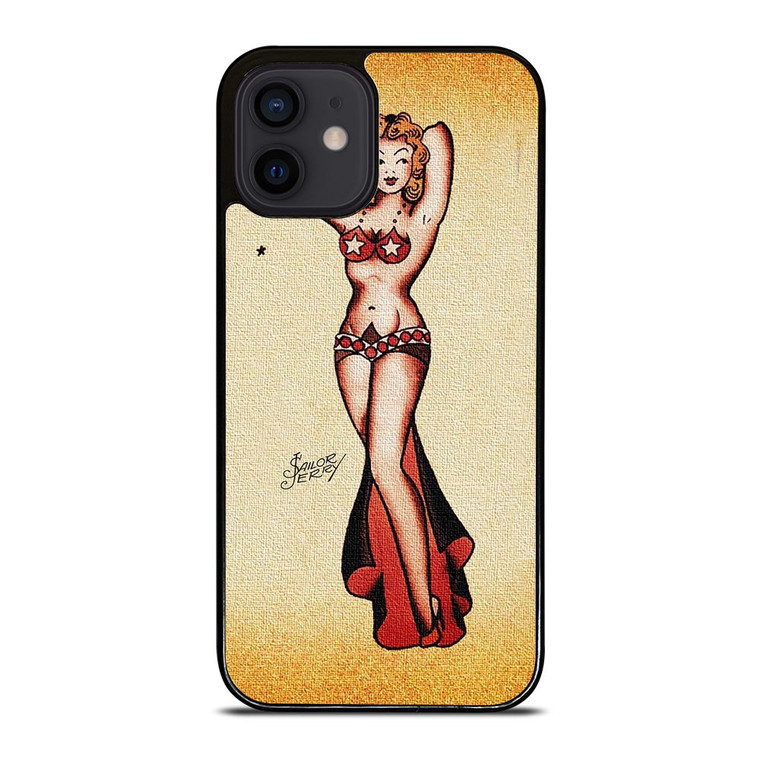 SAILOR JERRY BIKINI GIRL TATTOO iPhone 12 Mini Case