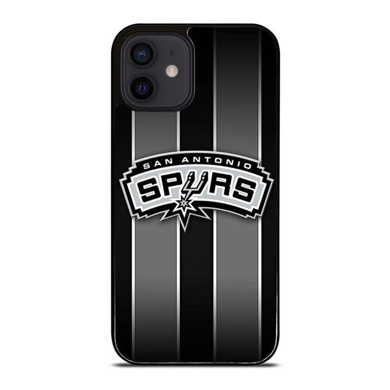 SAN ANTONIO SPURS NBA STRIPE LOGO iPhone 12 Mini Case