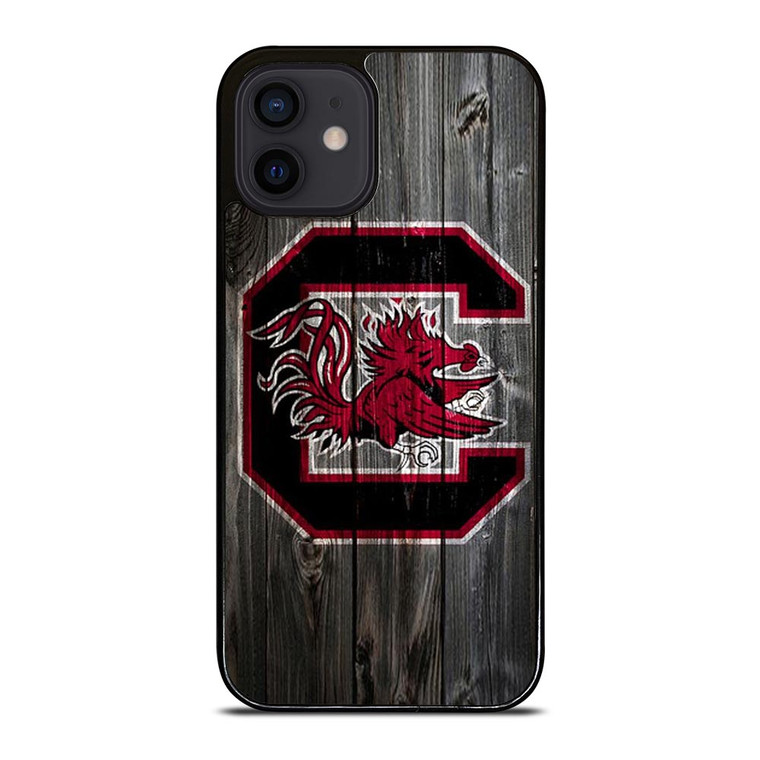 SOUTH CAROLINA GAMECOCKS WOODEN LOGO iPhone 12 Mini Case SOUTH CAROLINA GAMECOCKS WOODEN LOGO iPhone 12 Mini Case